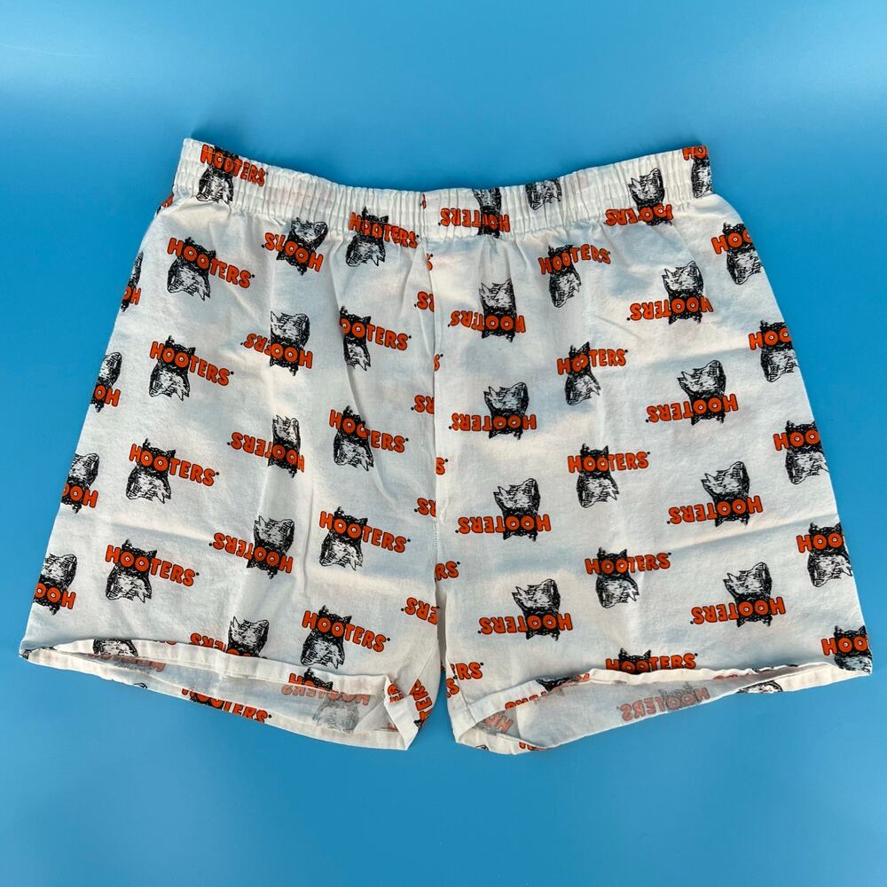 90s Hooters logo print boxer shorts 1990s vintage